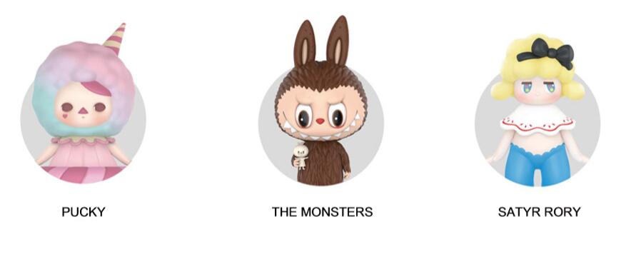 如pucky,the monsters及satyr rory,由与公司合作的艺术家创作.