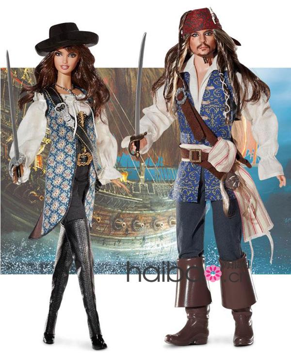 《加勒比海盗4》主角芭比娃娃造型推出