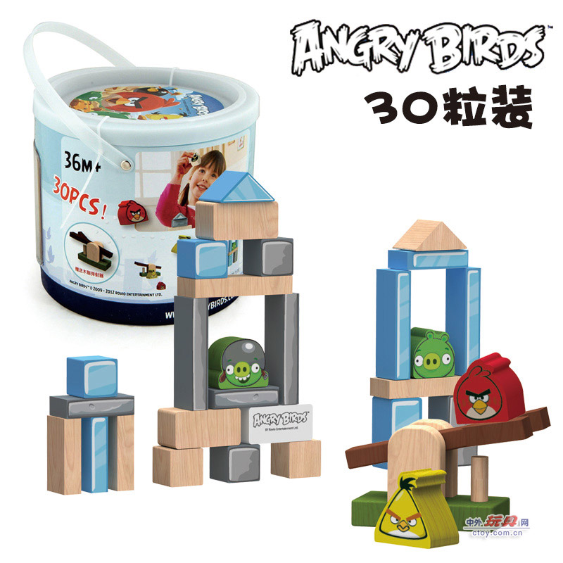 愤怒的小鸟授权积木玩具国内上市_潮流新品