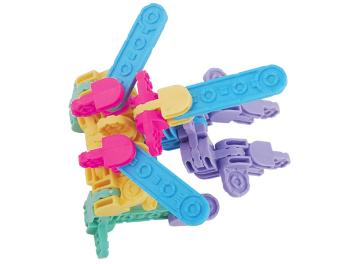 厂家直销启蒙积木2826D益智玩具 塑料积木 变形玩具