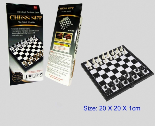 折叠磁性国际象棋/黑白色