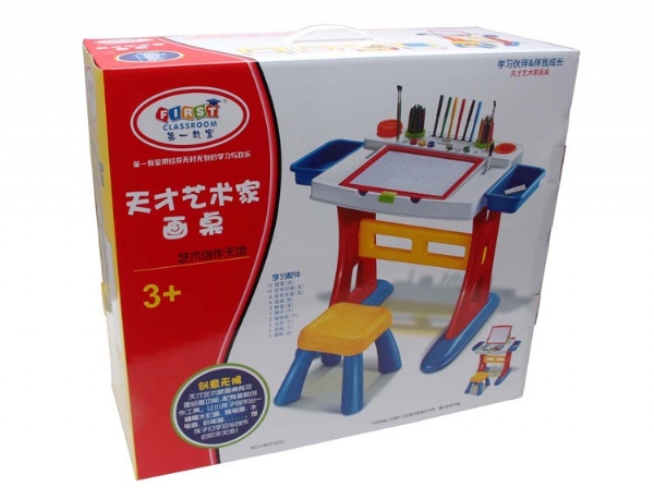 华美【第一教室】天才艺术家画桌  儿童益智教育学前玩具