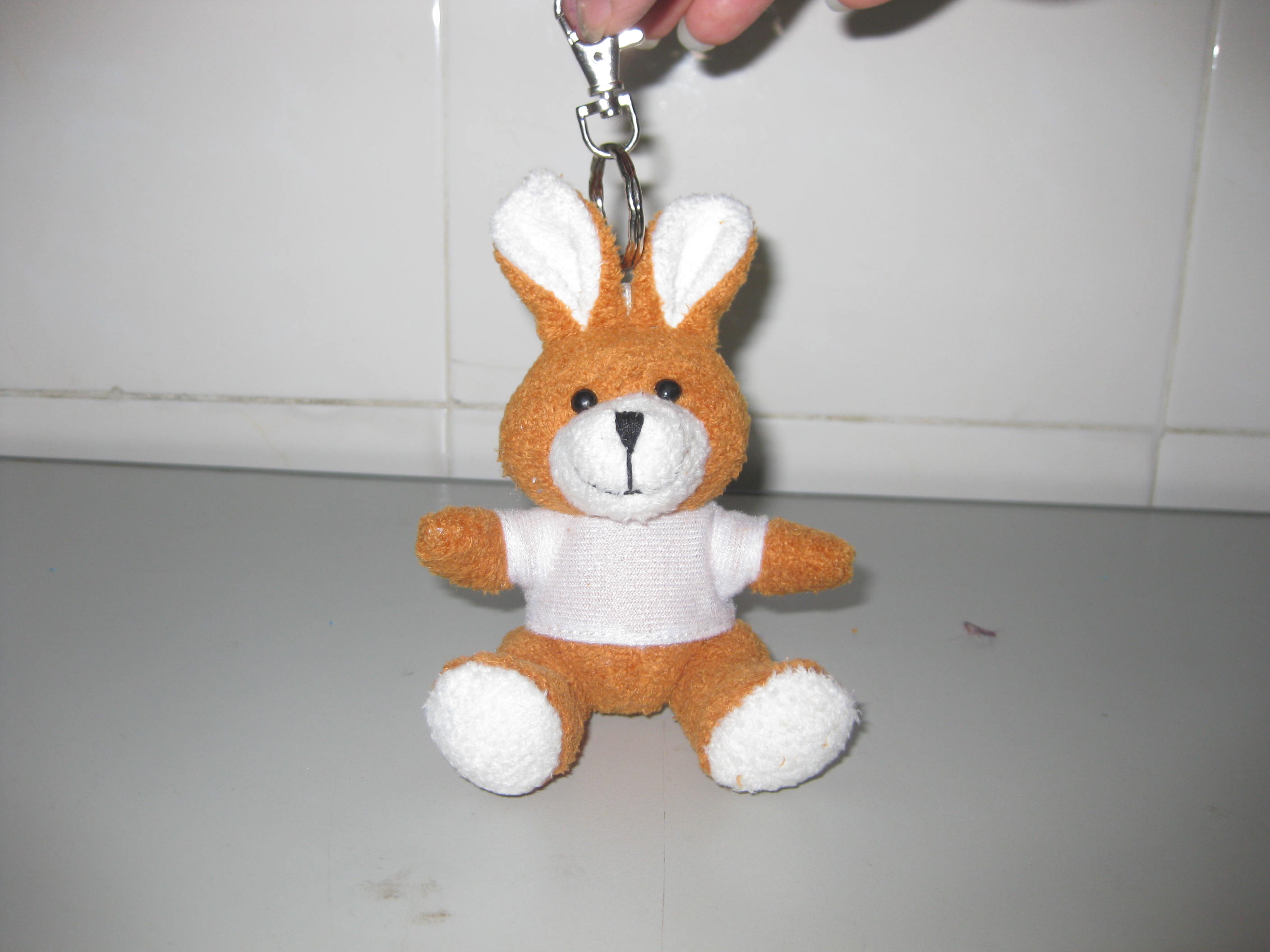 毛绒玩具8cm兔锁匙扣挂件