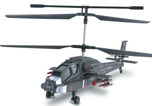 三通阿帕奇遥控飞机带陀螺仪 遥控直升机 遥控模型 玩具飞机