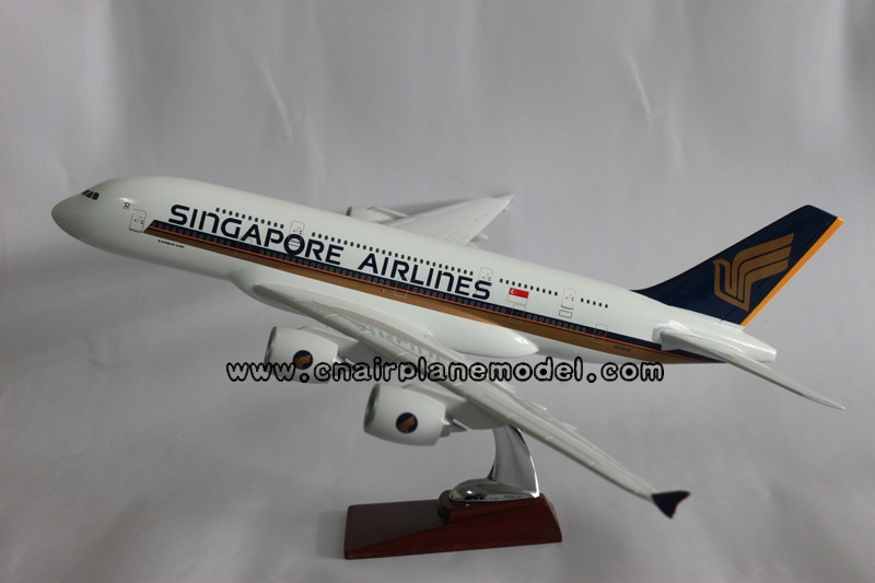 飞机模型空客A380新加坡航空模型飞机