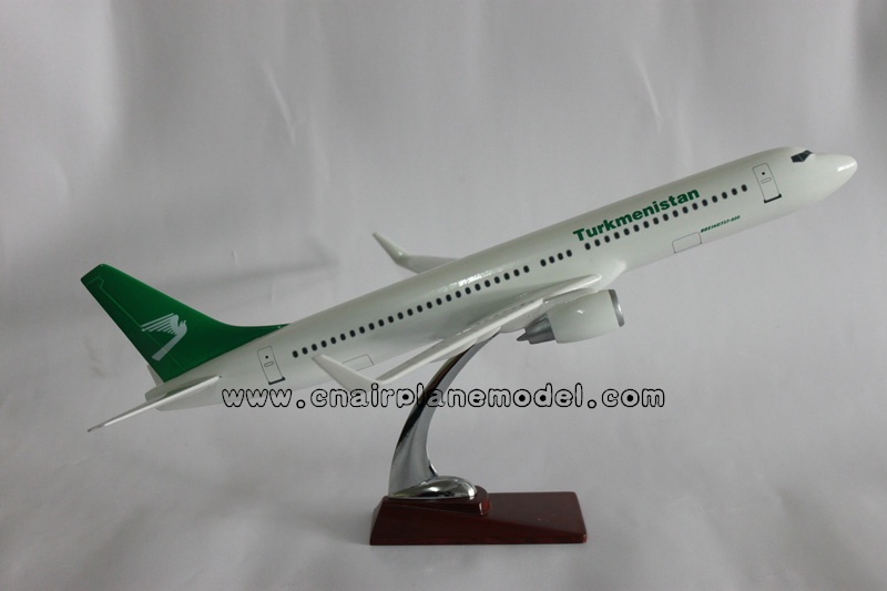 模型飞机B737-800土库曼斯坦航空模型