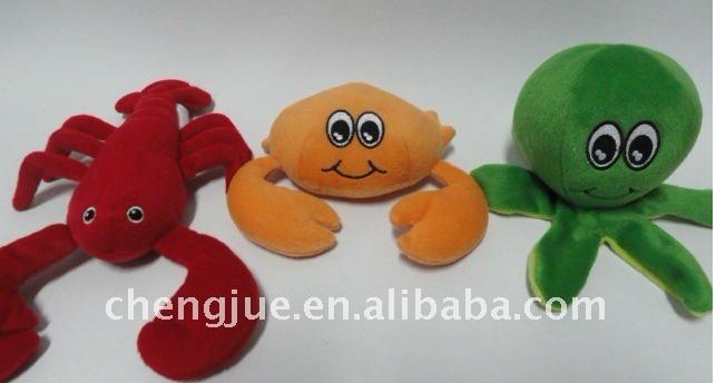 毛绒玩具--虾/蟹/乌贼