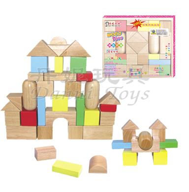 木制玩具31PCS智慧积木乐园