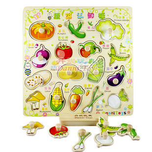 丹妮玩具供应拼图拼板系列-儿童学习板水果认知板