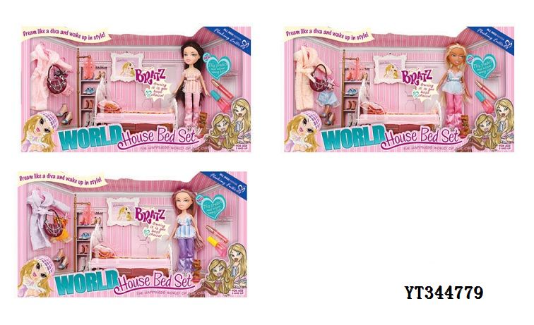 供应动漫热卖<em>公主</em>房bratz<em>大头妹</em>芭比公仔,迪士