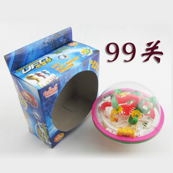 智力迷宫球 厂家直销 2007F迷宫(99关)儿童3D球玩具
