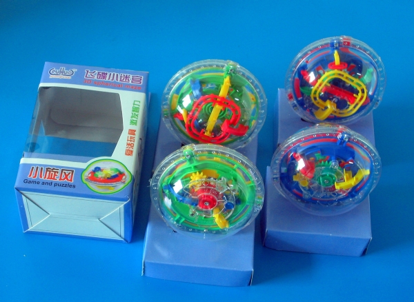 迷宫智力球 厂家直销 小旋风智力迷宫(74关)3D玩具益智球