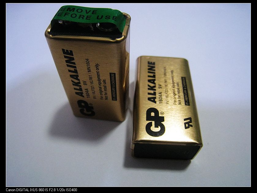 9V电池6F22电池GP1604A 烟雾报警器电池