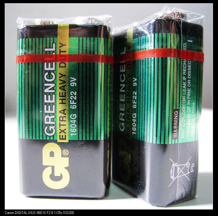 9V电池6F22电池GP1604G  万用表电池
