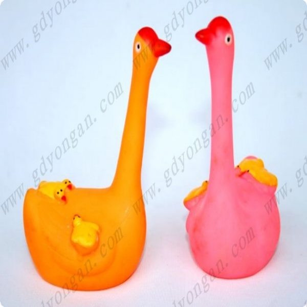 鸭子造型PVC搪胶玩具 浮水鸭子 环保塑料玩具 搪胶鸭子