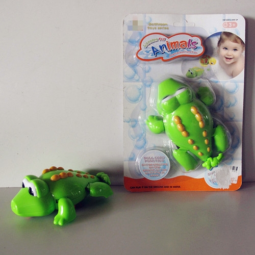 拉线鳄鱼玩具 拉线水陆鳄鱼玩具 婴儿洗澡玩具 拉线鳄鱼