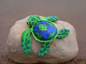 海乐园毛绒玩具绿色大眼龟 印花大眼龟厂家直销