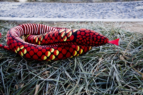 海洋毛绒玩具 海乐园毛绒玩具黄头蟒蛇蛇年吉祥物