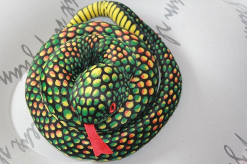 海乐园毛绒玩具蛇年吉祥物 盘蛇公仔 属蛇人的吉祥物