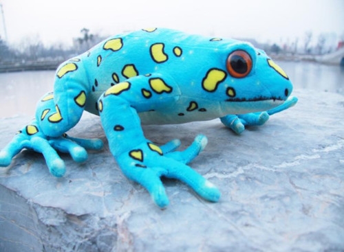 海乐园毛绒玩具蓝色青蛙 厂家直销