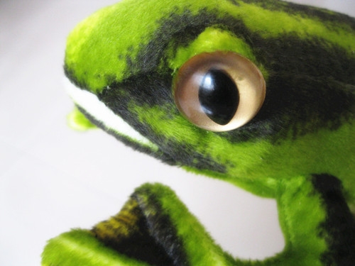 海乐园飞蛙毛绒玩具 益智类 会叫的玩具 软性毛绒玩具