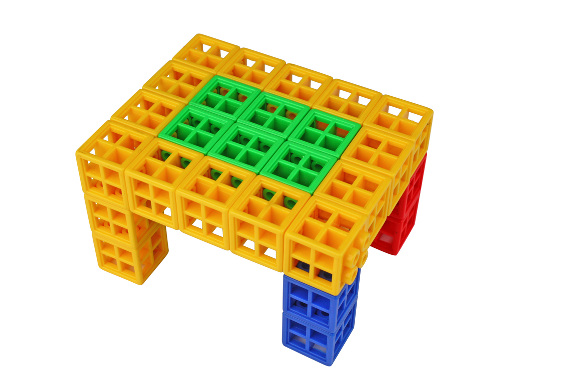 华隆方块组合积木 益智积木 DIY积木玩具 开发智力玩具