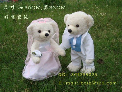 婚纱熊，情侣熊，泰迪熊
