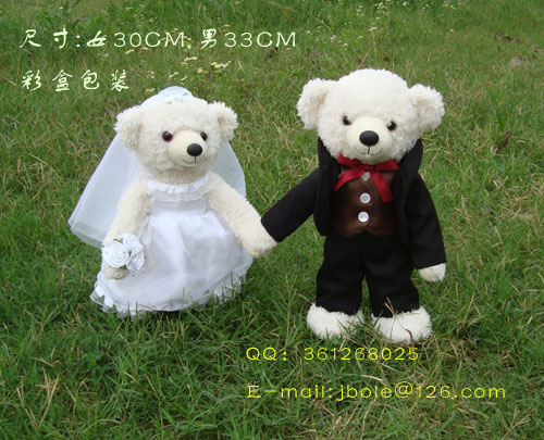 婚纱熊，情侣熊，泰迪熊