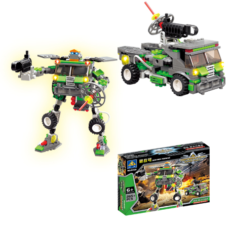 开智积木 变形机器人 破敌号,破敌号 开智积木 