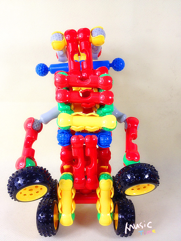 骨架赛车 塑料拼插积木 益智玩具 积木玩具 桌面玩具
