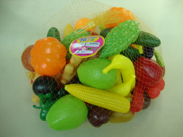 水果蔬菜 塑料积木 认知水果 仿真水果 50件