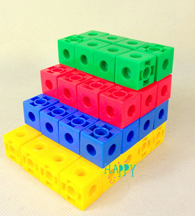 小方块 塑料拼插积木 益智玩具 积木玩具 教学用品