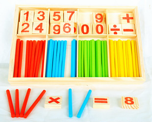 数字棒 木质积木 益智玩具 积木玩具 家庭玩具