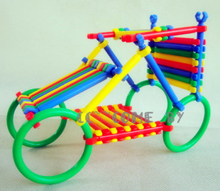 快乐魔术棒 塑料拼插积木 益智玩具 积木玩具 教学用品