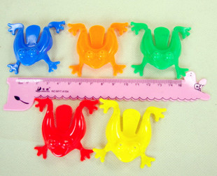 小青蛙 弹跳蛙 塑料拼插积木 益智玩具 积木玩具 教学用品