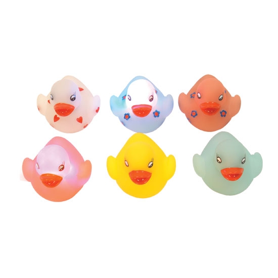 发光搪胶玩具 EVA球 搪胶鸭仔 洗澡玩具动物
