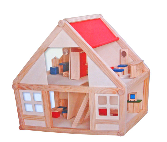 房大房子 木制房子 小家具 过家家玩具