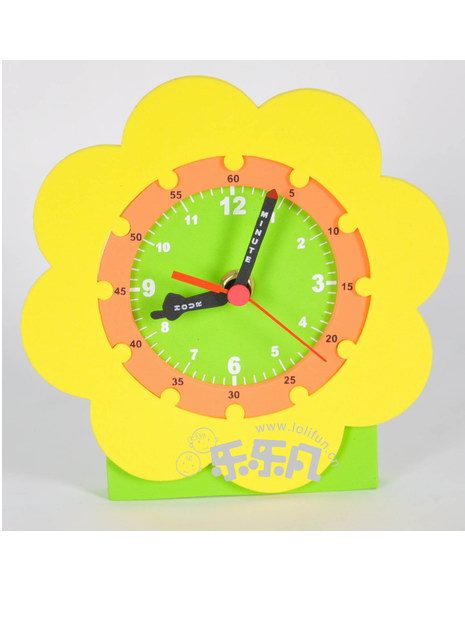 花时钟 儿童礼品DIY玩具创意钟表