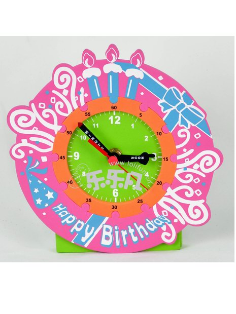 生日礼品 DIY益智玩具 创意钟表