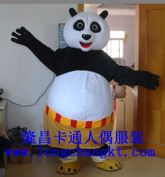 功夫熊猫人偶服装 定做卡通玩偶服装