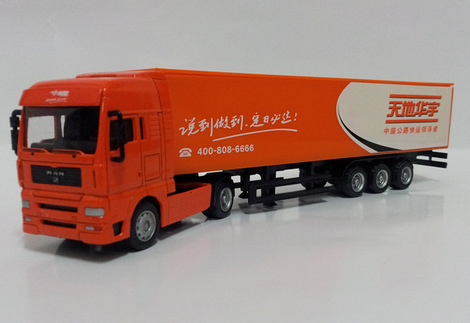 1：64货柜车模型、模型玩具、卡车模型、模型玩具