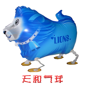 蓝色狮子-宠物气球