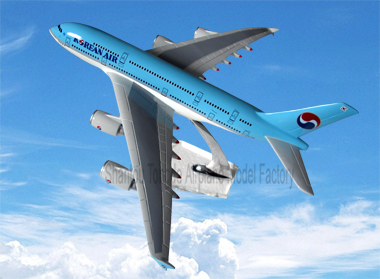 仿真飞机模型A380大韩航空