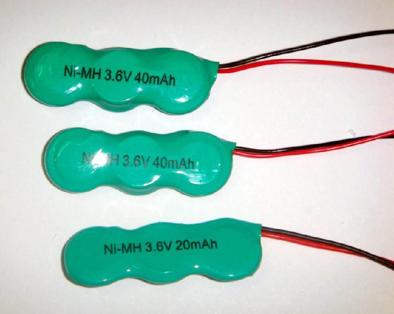 镍氢扣式充电电池Ni-MH 3.6V 20mAh