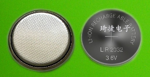 锂离子纽扣式可充电池LIR2032制造商
