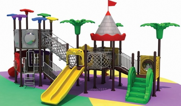 城堡系列组合儿童滑滑梯