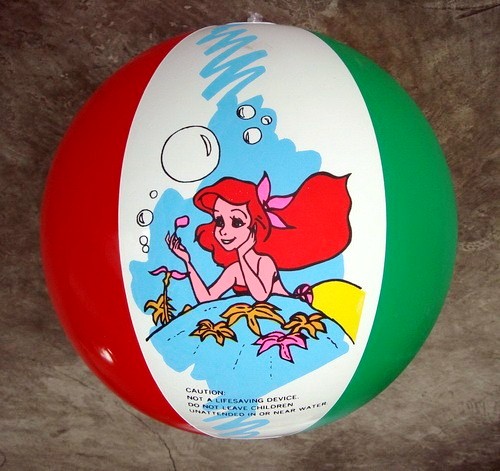 供应PVC充气玩具 充气沙滩球 美人鱼玩具球