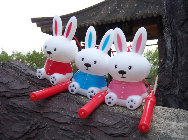 益智玩具 闪光玩具 塑料玩具 闪光兔子