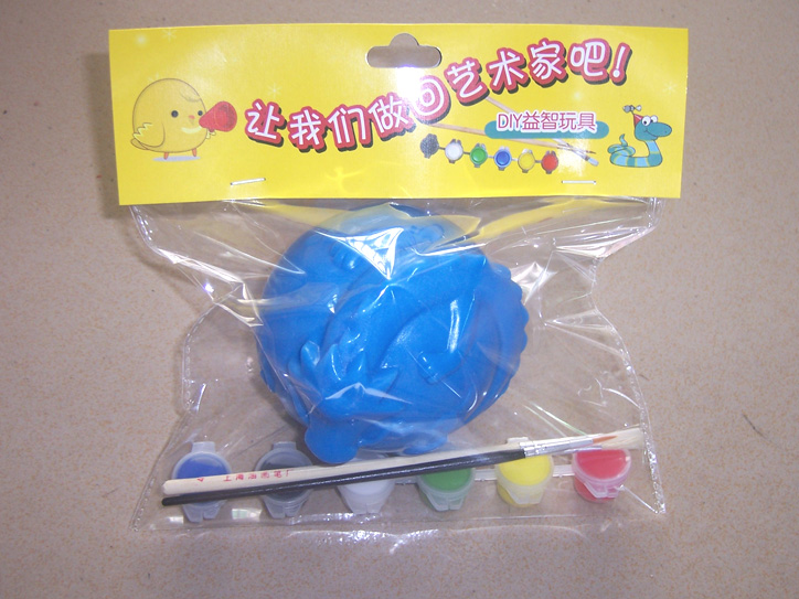益智玩具 塑料玩具 DIY玩具 彩绘玩具- 龙 蓝色