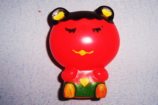 益智玩具 DIY彩绘 熊 红色